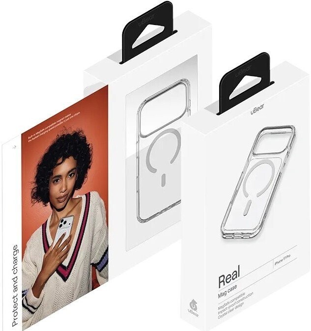 Чехол для телефона uBear Real Mag Case для iPhone 17 Pro (прозрачный)