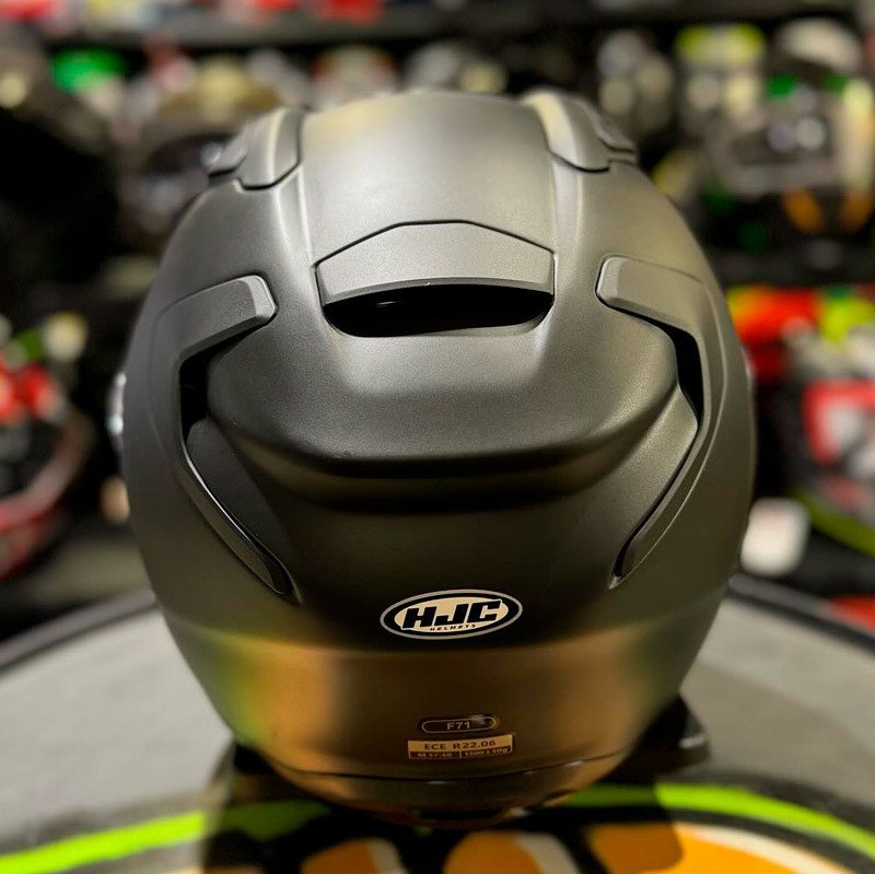 Мотошлем HJC F71 Semi Flat (L, черный)