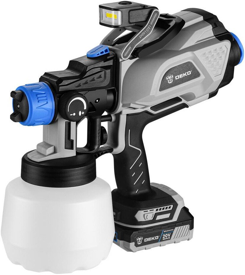 Краскораспылитель Deko DKSG20 085-1002 (с 1-им АКБ)