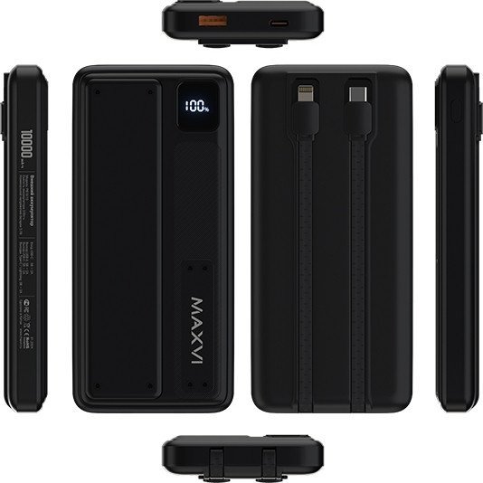 Внешний аккумулятор Maxvi PB10-10 (черный)