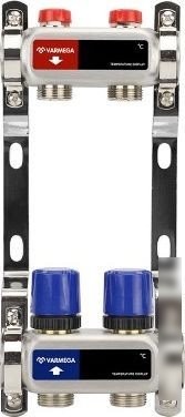 Запорная арматура Varmega Коллекторная группа для отопления ВР 1", на 10 контуров 3/4" EK VM15510