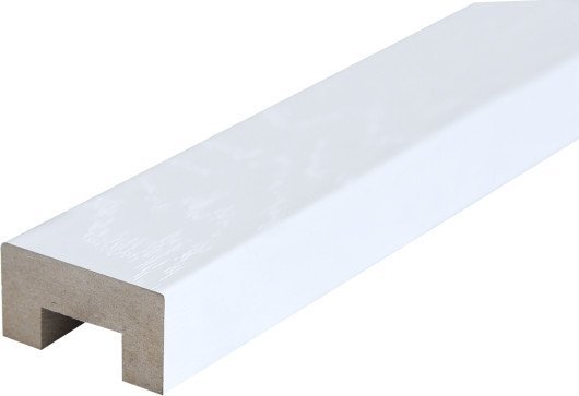 Интерьерная рейка Albico 2800x40x22 (белоснежное дерево)