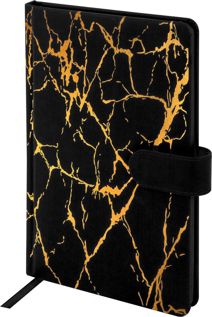 Блокнот BRAUBERG Goldy 118647 (черный)