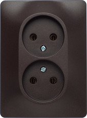 Розетка Schneider Electric Glossa GSL000820 (шоколад)