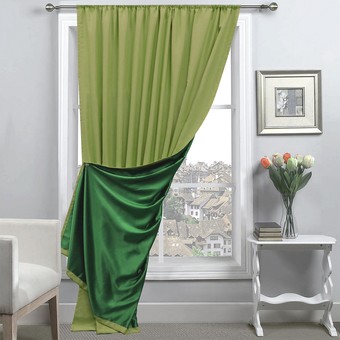 Тюль Amore Mio RR Milan-18 2x2,7 м 85174 (зеленый)