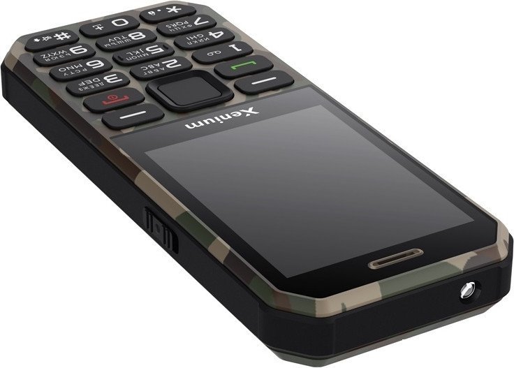 Кнопочный телефон Xenium X300 (зеленый камуфляж)