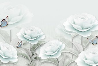 Фотообои Vimala Рисованные цветы 17 270x400