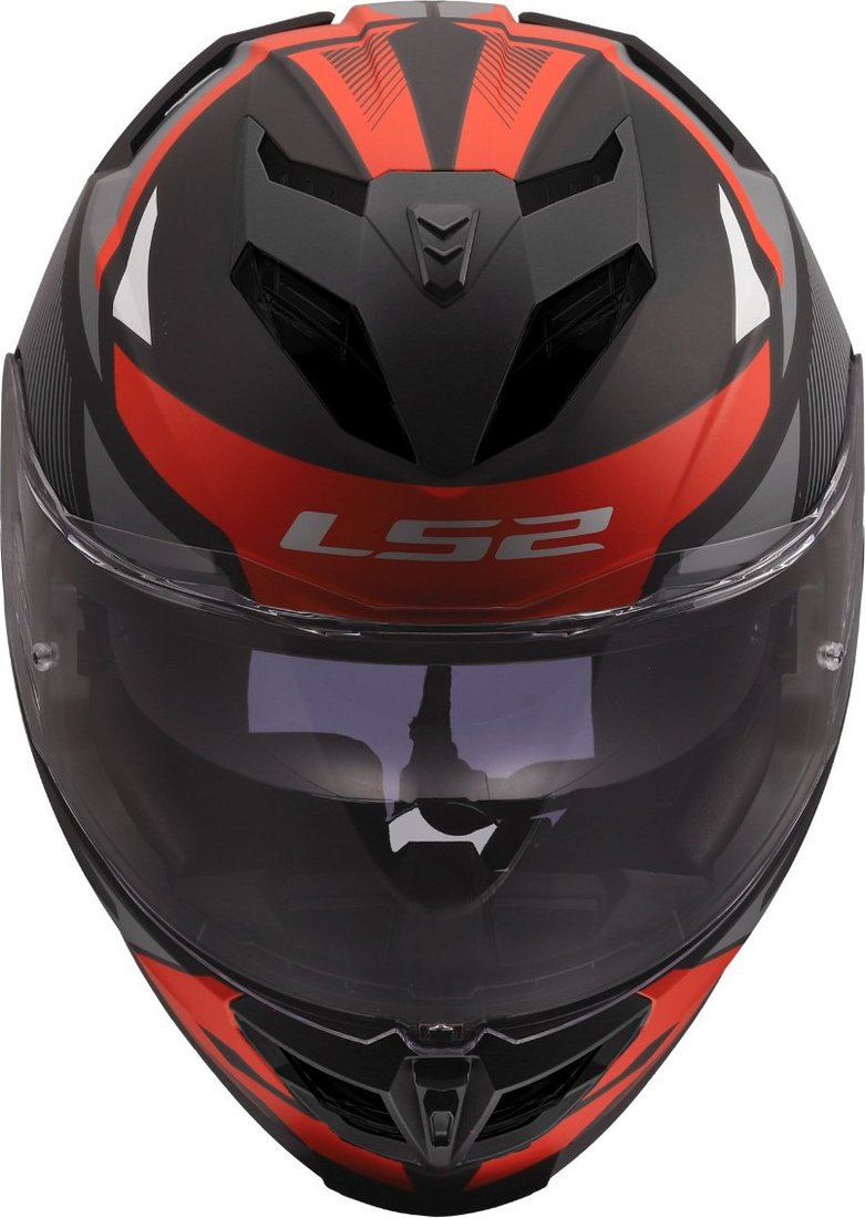 Мотошлем LS2 FF818 Storm III Komai (3XL, черный/красный)