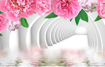 Фотообои Citydecor Цветочный декор 2 3D 400x254