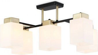 Люстра средней высоты Ambrella TR303048/5 BK/GD (черный/золото)