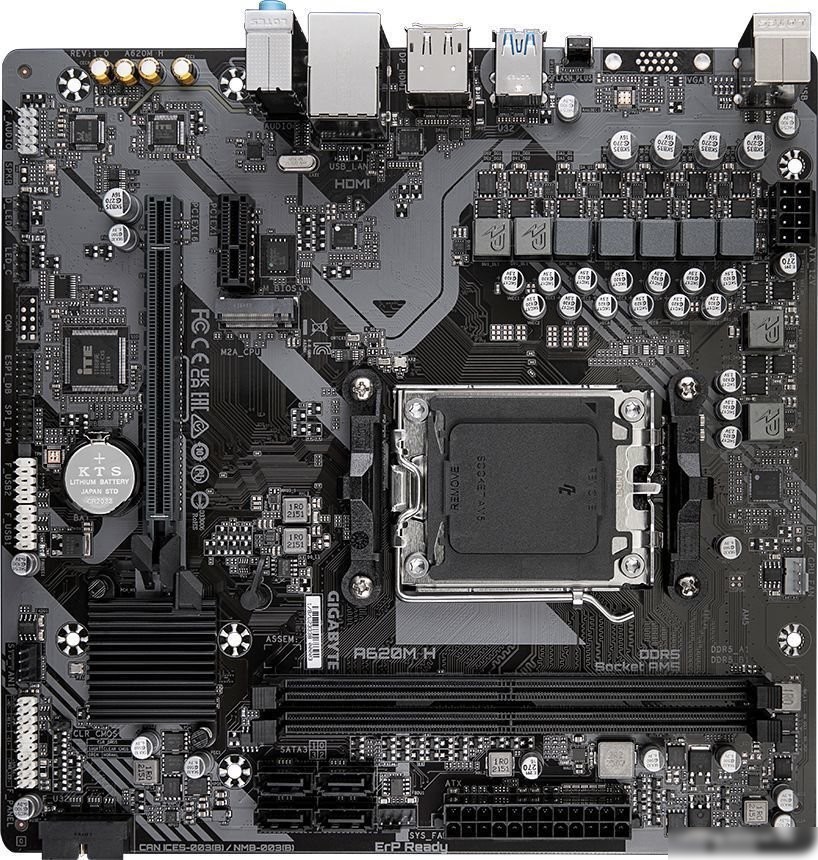 Материнская плата Gigabyte A620M H (rev. 1.0)