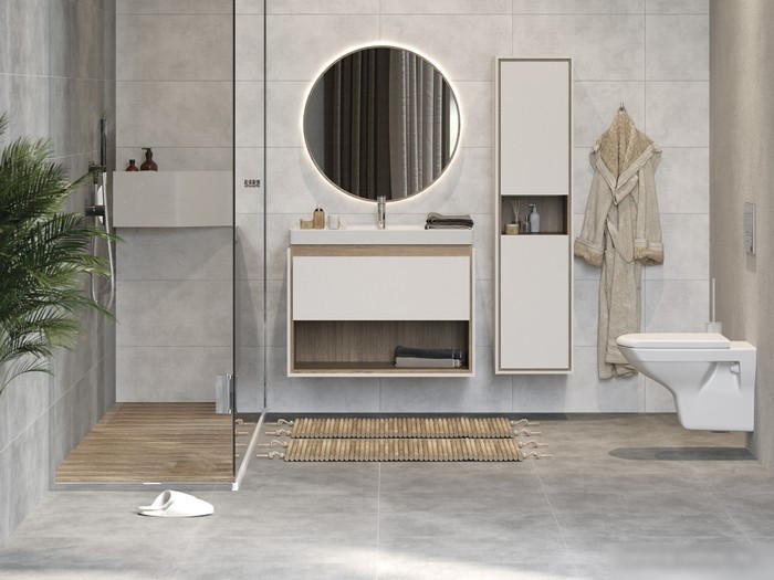 Cersanit Тумба с умывальником Louna 60 + Como 60