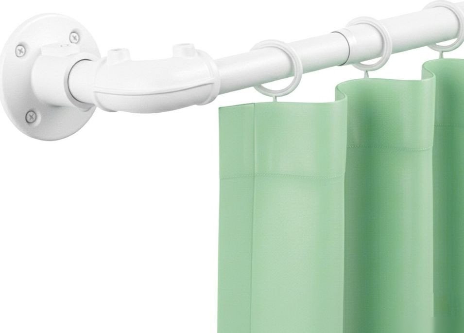 Карниз для штор UG Home Раздвижной 1-рядный 1КМ-У-49-360-БЛ (белый, 0.49-3.6м)