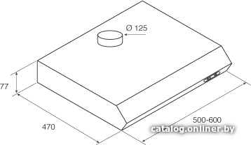 Кухонная вытяжка Jetair Senti WH/F/50 PRF0023851C