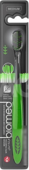 Зубная щетка biomed Black с древесным углем (1 шт)