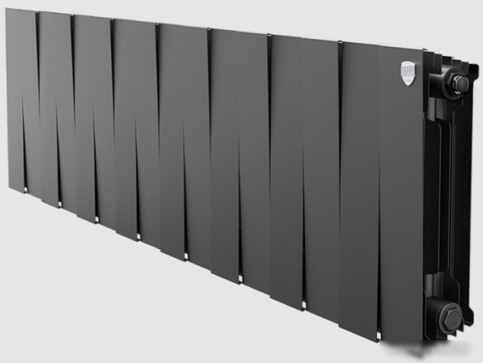 Биметаллический радиатор Royal Thermo PianoForte 300 Silver Noir Sable (16 секций)