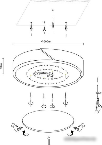 Припотолочная люстра Velante 445-247-01