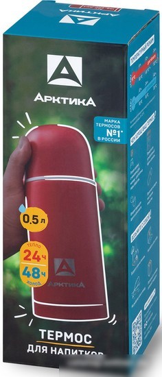 Термос Арктика 105-500-RDT 500мл (красный)