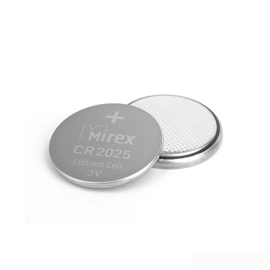 Батарейка Mirex CR2025 литиевая блистер 2 шт 23702-CR2025-E2