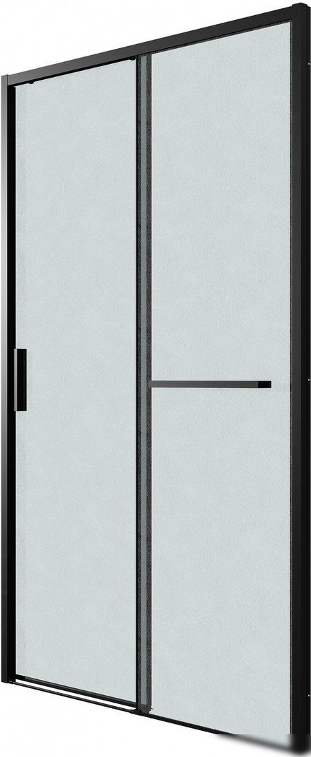 Душевая дверь Grossman Style 130x195 100.K33.05.130.21.02 (черный матовый/стекло шиншилла)