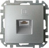 Розетка компьютерная Bylectrica Стиль РК18-007 (серебристый)