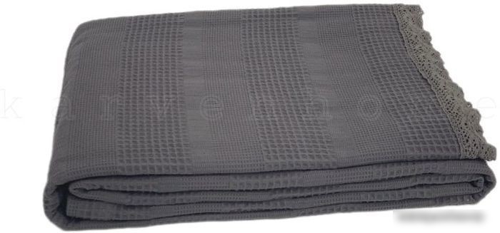 Плед Karven Dantelli Waffle Pike Евро 200x220 Р 931 (темно-серый)