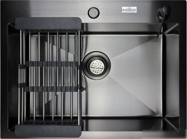 Кухонная мойка MARRBAXX B6045-R (черный/графит)