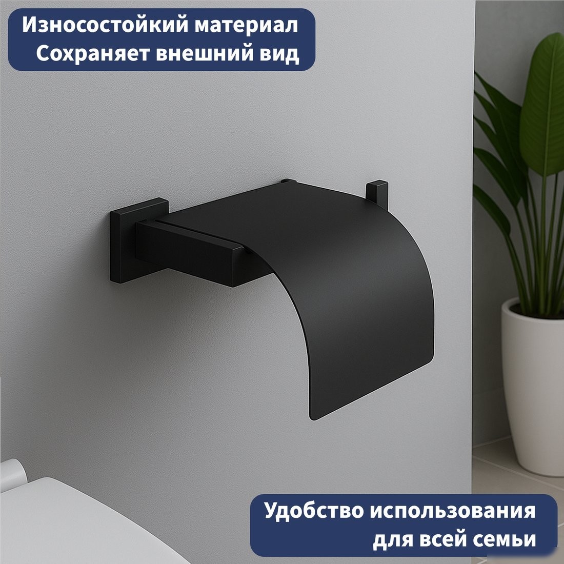 Держатель для туалетной бумаги Lauter 21SH71102 (Matt Black)