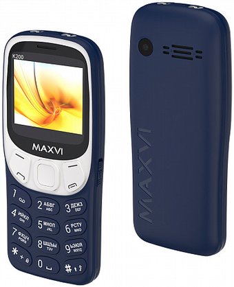 Кнопочный телефон Maxvi K200 (синий)