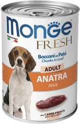 Сухой корм для собак Monge Fresh Chunks in Loaf мясной рулет с уткой (400 г)