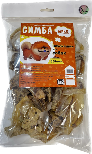 Лакомство для собак Симба Микс говяжий XL 300 г