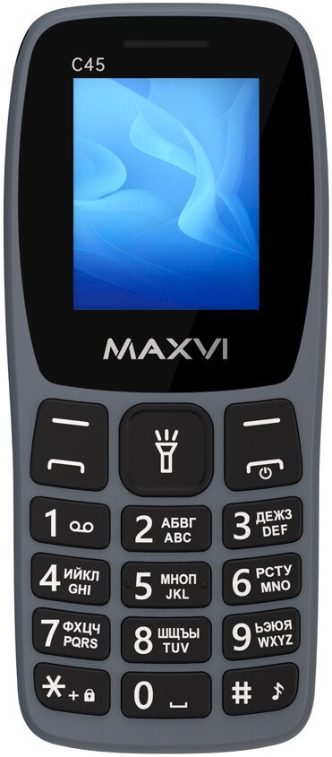 Кнопочный телефон Maxvi C45 (серый)