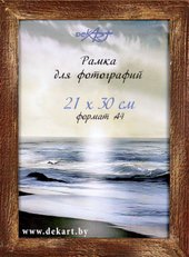Фоторамка Декарт Фактурная 21x30 8А0008 (золото/коричневый)