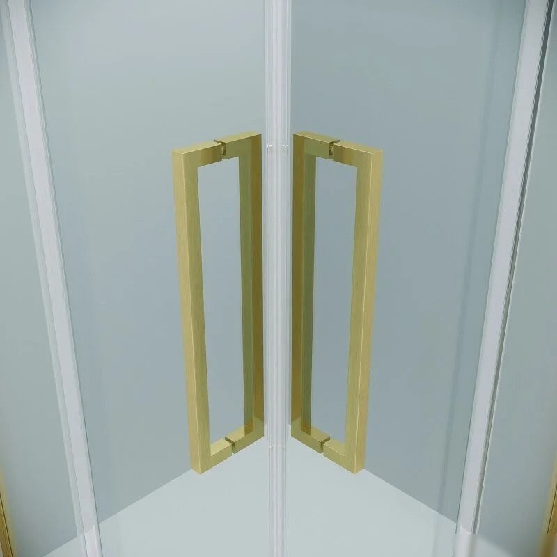 Душевой уголок Grossman Cosmo 100x100x195 300.K33.02.1010.32.00 (золото сатин/прозрачное стекло)