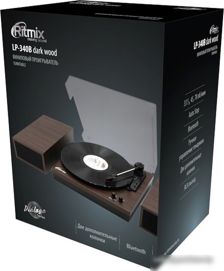 Виниловый проигрыватель Ritmix LP-340B