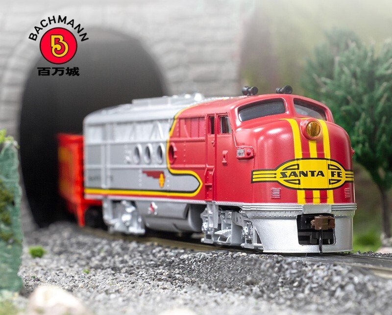 Набор железной дороги Bachmann Santa FE (с подсветкой)