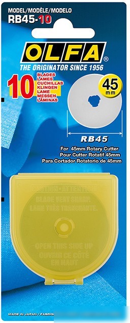Набор сменных лезвий OLFA RB45-10 (10шт)
