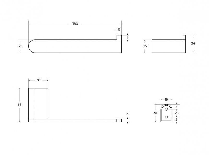 Держатель для туалетной бумаги Cezares STYLUS-PH-BORO