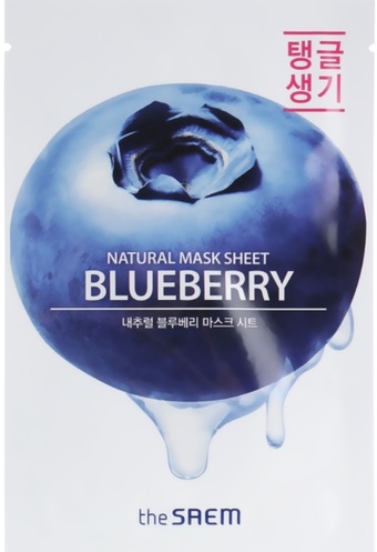 The Saem Маска для лица тканевая Natural Blueberry (21 мл)