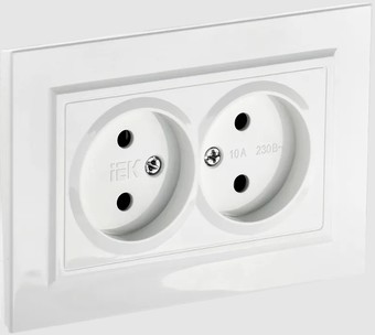 Розетка IEK Brite РС12-2-БрБ