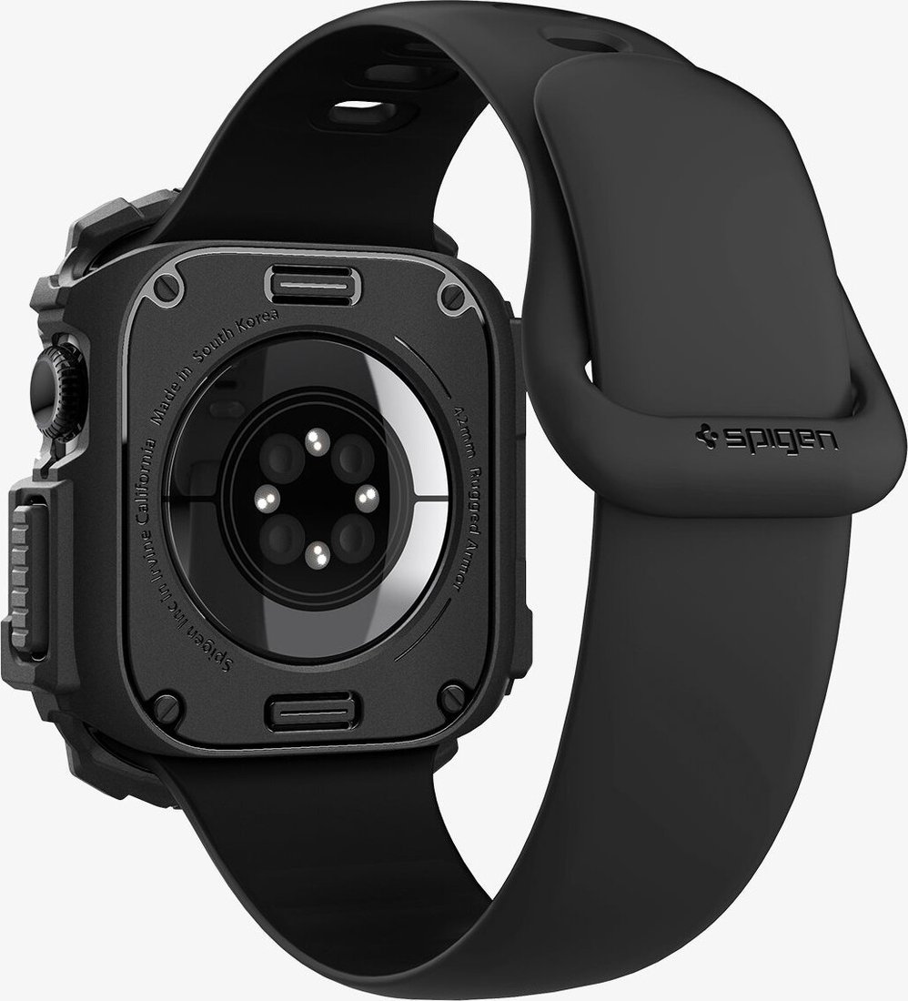 Чехол Spigen Rugged Armor для Apple Watch 10 42 мм ACS08585 (черный)