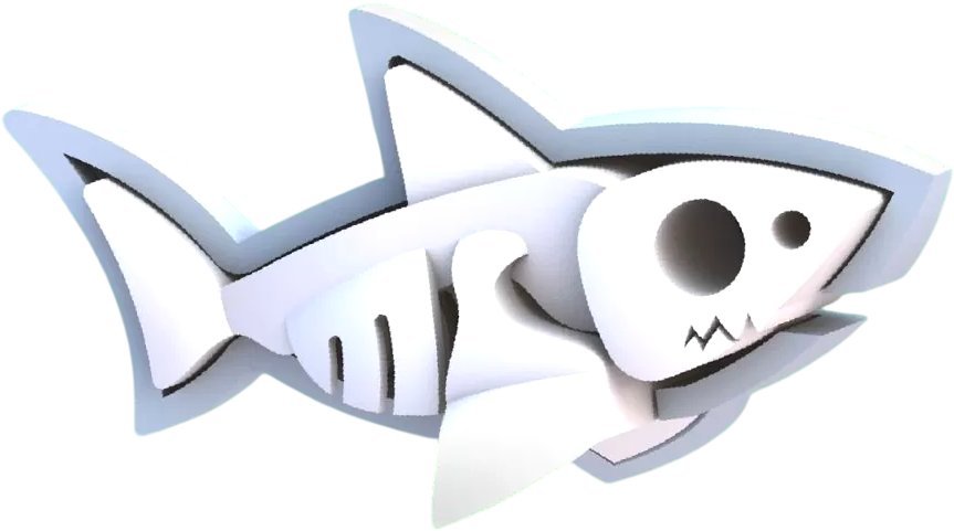 Магнитный конструктор Halftoys Ocean Белая акула с диорамой HO006