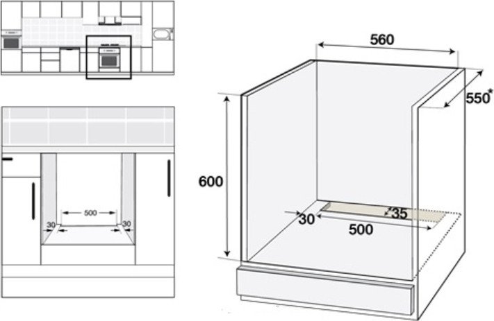 Электрический духовой шкаф Schtoff Decor 1200
