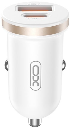 Автомобильное зарядное XO CC56 30W (белый)