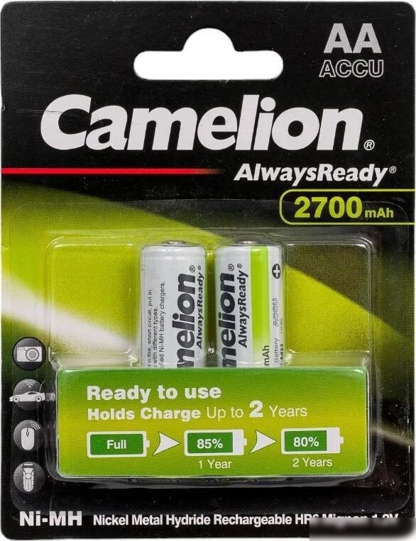Аккумулятор Camelion NH-AA2700ARBP2 (2 шт)