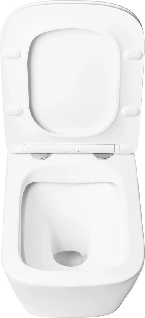 Унитаз подвесной Saniteco KW-9004WS + 501 + K02-W (с кнопкой, белый)