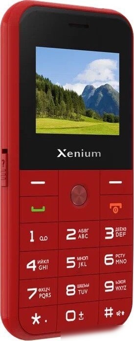 Кнопочный телефон Xenium X718 (красный)