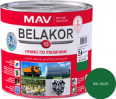 Грунт-эмаль MAV Belakor-15 Ral 6029 2.4 л (матовая майская зелень)