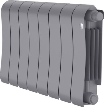 Биметаллический радиатор Royal Thermo Infinity 300 Silver Satin VR80 - 8 секций