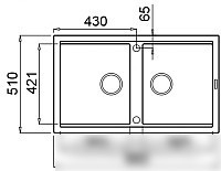Кухонная мойка Elleci Best 450 Undermount Antracite G59 LGB45059BSO